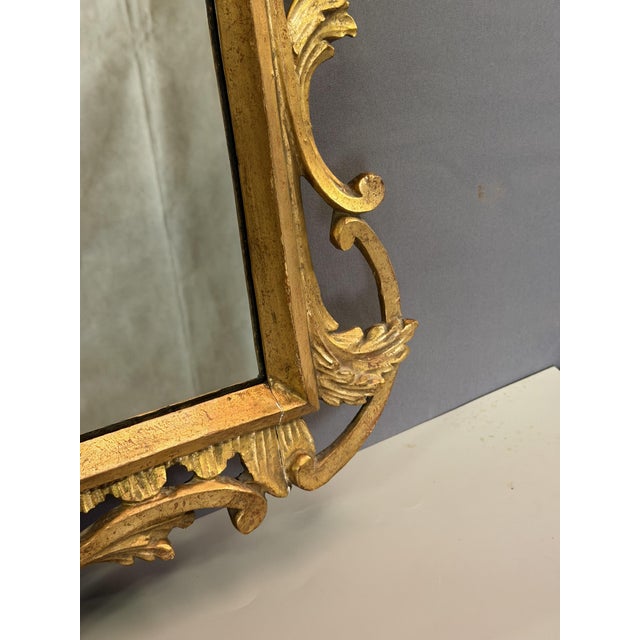 Antique Italian Giltwood Mirror, 1800s For Sale - Image 3 of 8