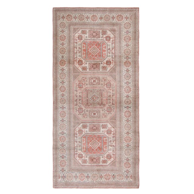 1960s Vintage Turkish Kaisari Rug - 3′2″ × 6′9″ For Sale In Los Angeles - Image 6 of 6