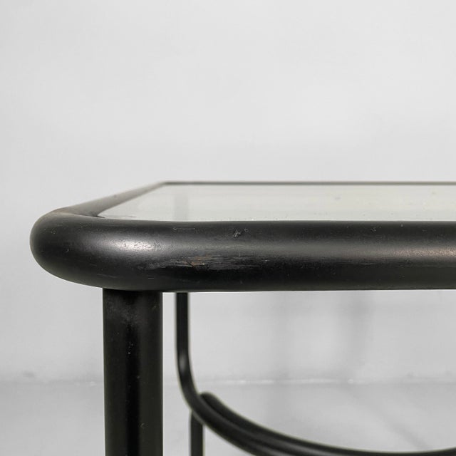 Metal Italian Modern Black Locus Solus Dining Table attributed to Gae Aulenti for Poltronova, 1960 For Sale - Image 7 of 18