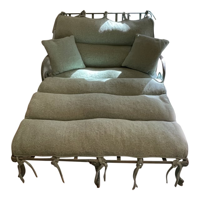 1960s Molla Vintage Cast Aluminum Double Chaise Lounge Chairish