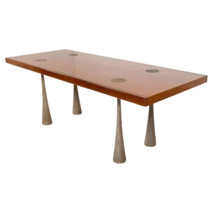 Large Dining Table attributed to Angelo Mangiarotti, Italy