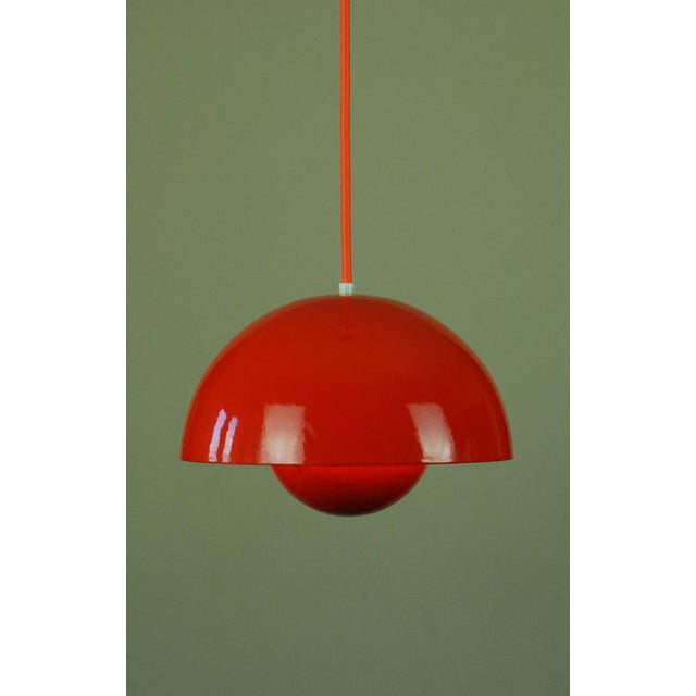 Original VP1 Flowerpot Pendant Lamp by Verner Panton for Louis Poulsen, 1970s, Set of 2 For Sale - Image 10 of 10