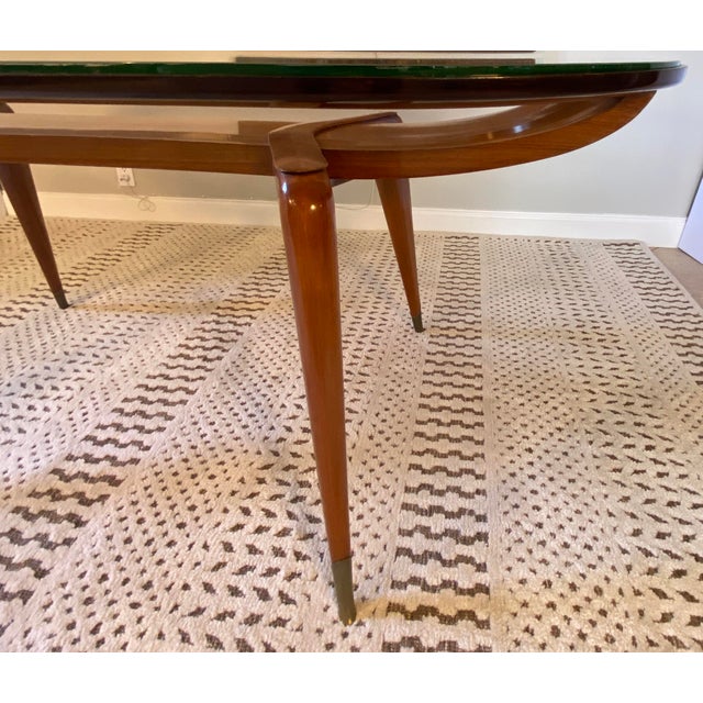 1950s Important Italian Mid-Century Dining Table With 6 Chairs Style of Paolo Buffa For Sale - Image 5 of 17