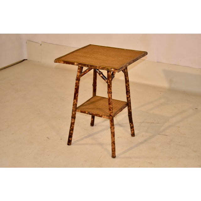 Late 19th Century Tortoise Bamboo Side Table For Sale - Image 4 of 7