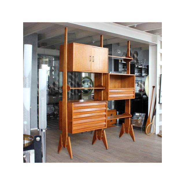 Italian Antonio ​​2-Module Bookcase, 1960s For Sale - Image 3 of 14