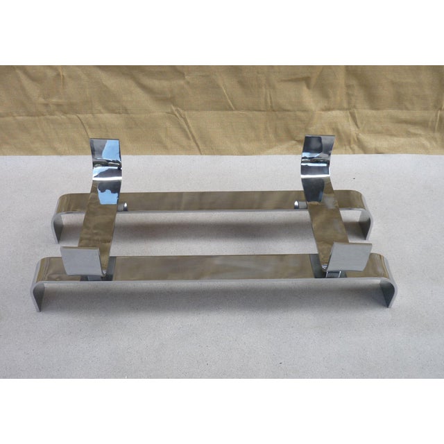 1970s Coffee Table in Wood and Steel, 1970s For Sale - Image 5 of 8