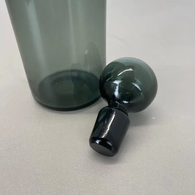 Green Glass Decanter by Saara Hopea for Nuutajärvi Notsjö, Finland, 1970s For Sale - Image 13 of 18