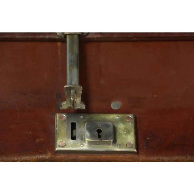 Brown Adjustable Leather Suitcase from Révélation For Sale - Image 8 of 9