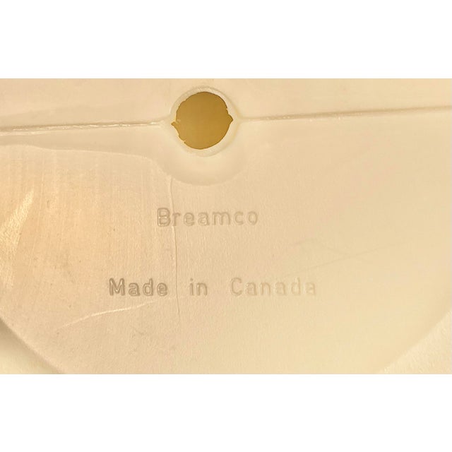 Vintage Mid-Century Breamco Toilet Paper Storage Canister White Blow Mold Plastic For Sale - Image 11 of 12