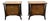 Mid 19th Century Pair of Unagusta Nightstands in the Style of Hein For Sale