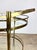 Brass Mid 20th Century Modern / Hollywood Regency Brass Two-Tier Oval Bar Cart / Tea Cart For Sale - Image 8 of 12