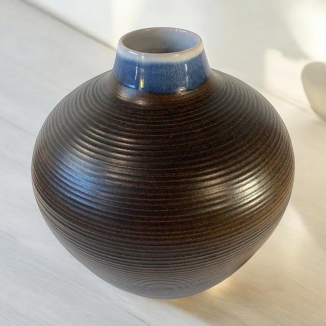 Vintage Danish Ceramic Model B53 Vase by Jacob Bang for Hegnetslund, 1950s For Sale - Image 9 of 9