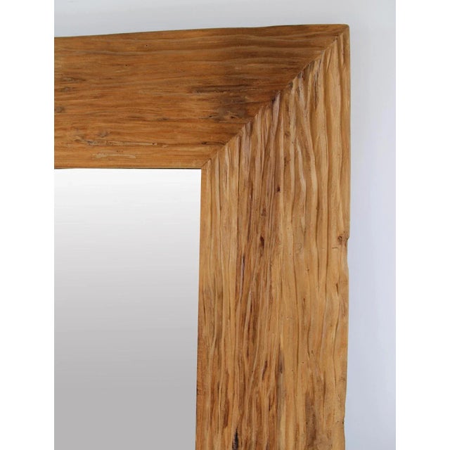 Rustic vintage teak wood deep grain full length mirror. Each will have beautiful variations in wood grain, tones, and...