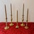 Vintage Graduating Height Solid Brass Candlesticks, a Set of 5 For Sale - Image 11 of 11