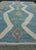 Early 21st Century Blue & Green Turkish Oushak Rug 3'11" x 5'11" For Sale - Image 5 of 8