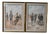 Louis Geens, Military Scene, Watercolors, Set of 2 For Sale