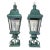 Pair of Vintage Solid Brass Post Lanterns. 27”h X 8”.5 X 8”.5 For Sale