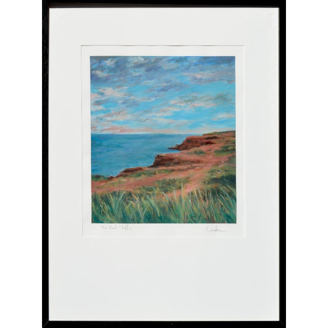Coastal Landscape -- Red Cliffs by Ander Kase For Sale - Image 10 of 10