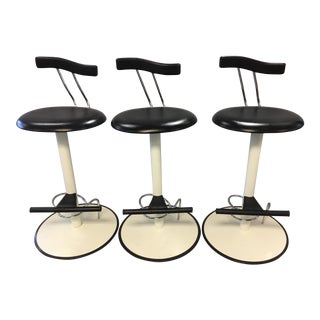 1980s Vintage Bonaldo Counter Stools- Set of 3 For Sale