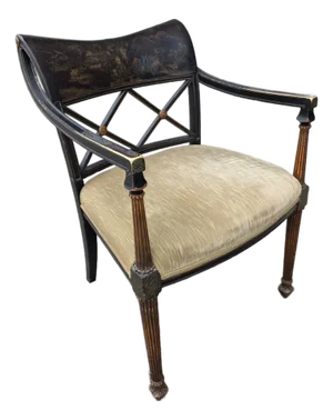 English Regency Style Chinoiserie Decorated Chair