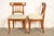 Kindel Furniture Regency Solid Cherry Wood Klismos Dining Chairs, Set of Five For Sale - Image 13 of 15