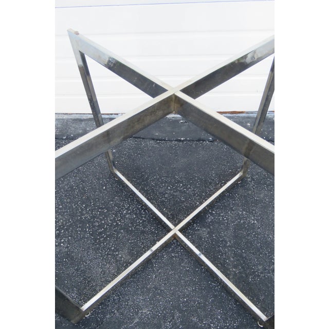 Mid-Century Glass Top Dining Dinette Table With 4 Chairs by Kaplannd Fox For Sale - Image 11 of 13