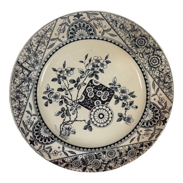 19th Century English Transferware Plate For Sale