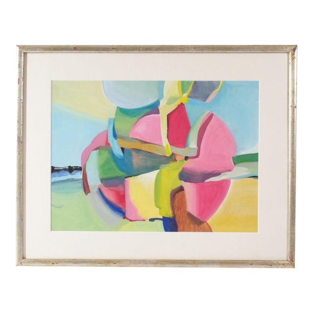 Abstract Gouache Painting by George Coggeshall For Sale