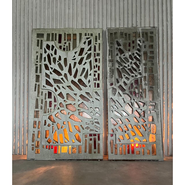 Large Dutch Brutalist Concrete Windows, 1960s, Set of 2 For Sale - Image 14 of 18