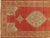 Antique Turkish Oushak Rug, Handmade Wool Oriental Rug in Coral and Lt Blue For Sale - Image 13 of 17