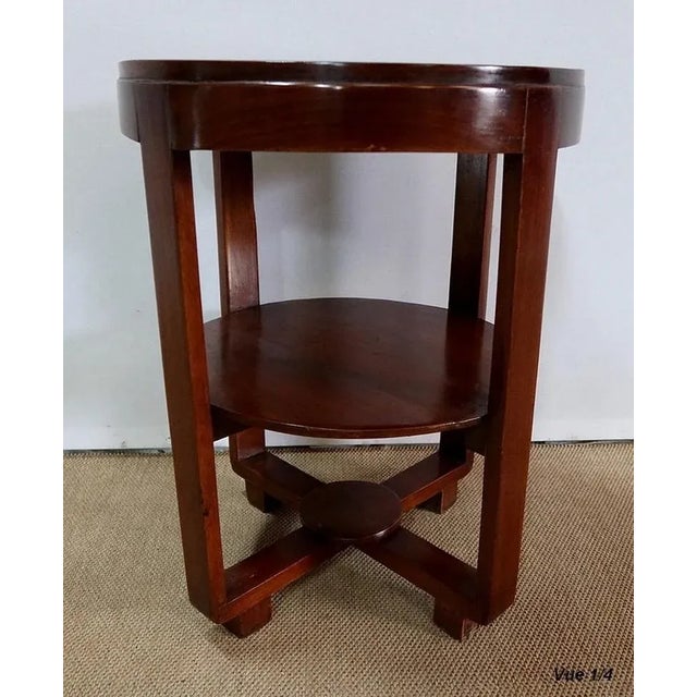 Small Art Deco Solid Teak Gueridon Table, 1920s For Sale - Image 11 of 18