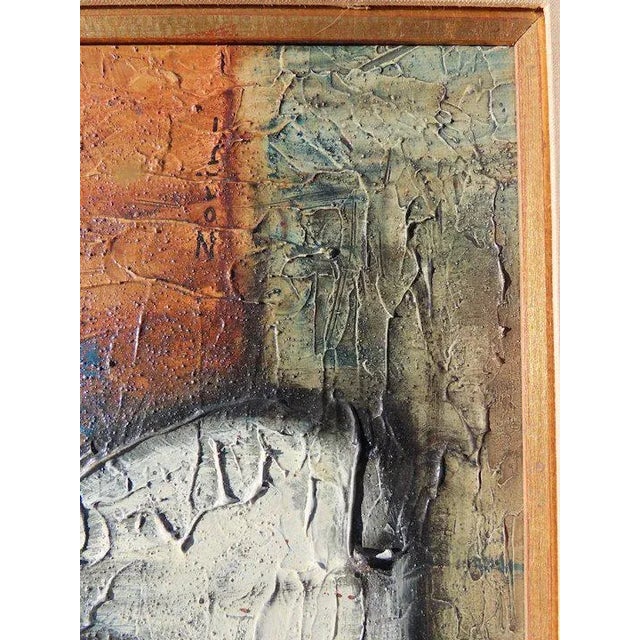 Mid 20th Century Floral Still Life Acrylic Painting, Framed For Sale - Image 10 of 13