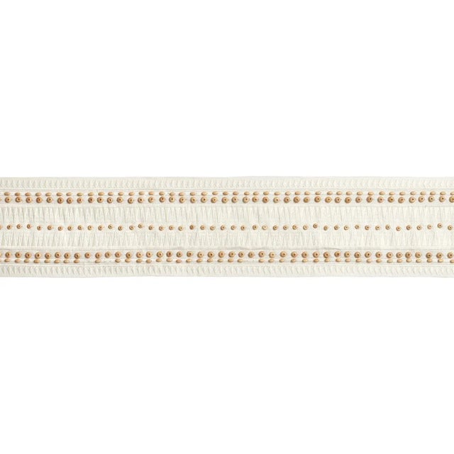 Created in collaboration with Mary McDonald, Tahiti Tape is a substantial trim embroidered with a graphic, geometric...