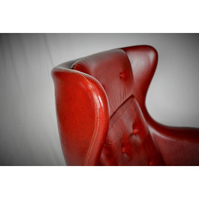 1960s Leather Swivel Armchair from UP Závody, 1965 For Sale - Image 5 of 12