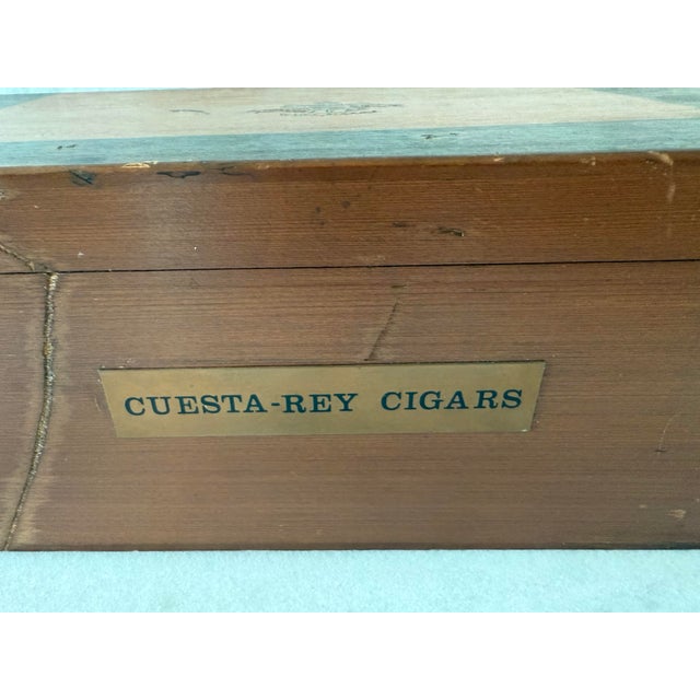 Mid 20th Century Vintage Cuesta-Rey Wooden Cigar Box For Sale - Image 5 of 12
