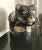 Asian Gold and Black Lacquer Vintage Wooden Cat Pillow Box on Stand For Sale - Image 3 of 9