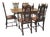 Oak Barley Twist Draw Leaf Table and Chairs, 1890, Set of 7 For Sale