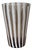 Venini Murano Glass Vase in Black and White, 1980s For Sale