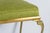 1950s Mid-Century Italian Chiavari Solid Brass Side Chair With Green Cushion For Sale - Image 4 of 12