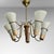Mid-Century Modernist Swedish Chandelier in Brass, Birch and Glass, 1940s For Sale - Image 12 of 12