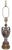 Wood Vintage Japanese Moriage Floral Porcelain Vase Table Lamp For Sale - Image 7 of 16