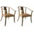 Tessellated Stone Asia Modern Chairs - a Pair For Sale