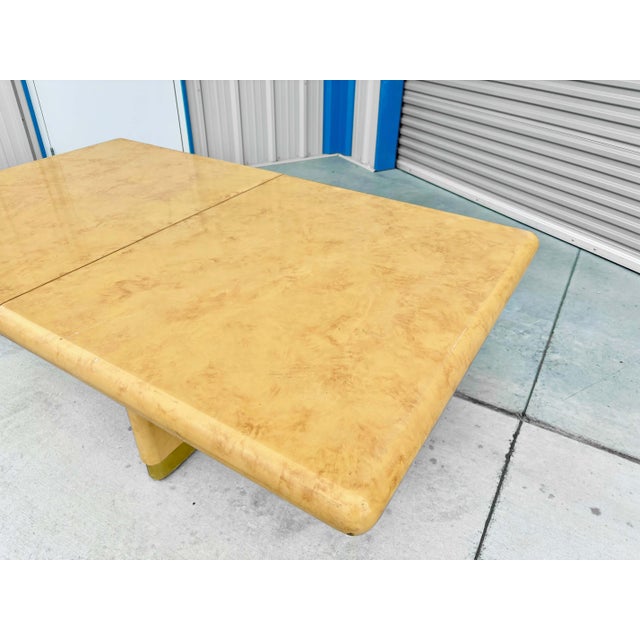 Mid-Century Modern 1970s Mid Century Burl Dining Table For Sale - Image 3 of 13