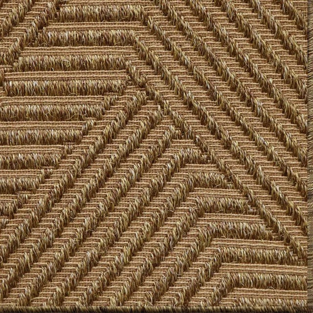 Casa Cosima Natural Rugs Jazz Cinnamon 100% Sisal Rug 2'6" x 9' For Sale
