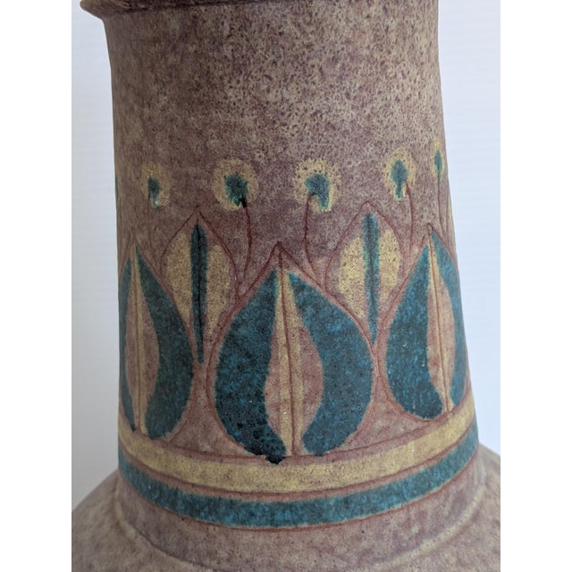 1960s Rare large matte glaze pottery vase made by Alvino Bagni for Raymor. I have only seen one other like this. This is...