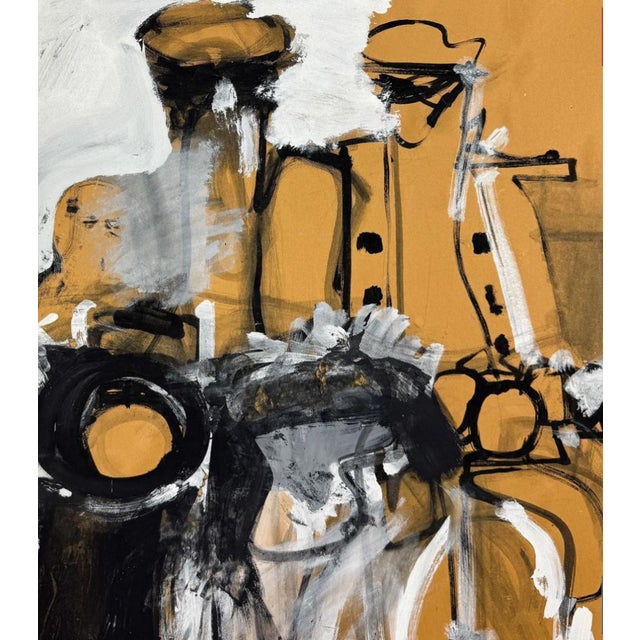 Abstract Expressionism Charles Littler Mixed Media on Paper Painting For Sale - Image 3 of 5