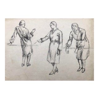 1928 William Palmer Figure Studies of a Lady For Sale