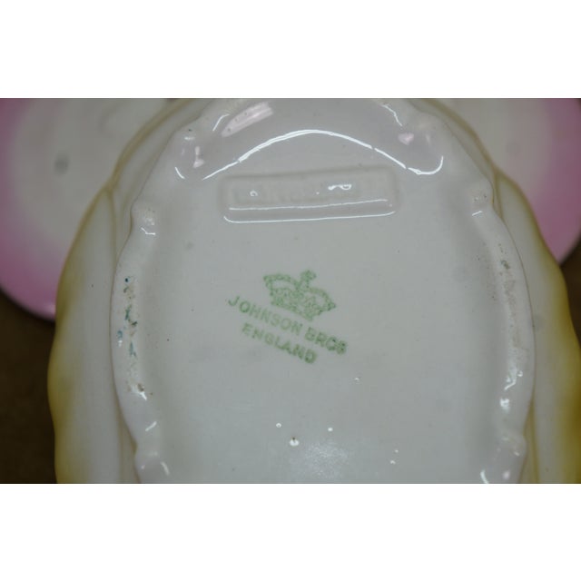 Antique Porcelain Ceramic Lidded Butter Dishes Casseroles Tureens 6" - Set of 5 For Sale - Image 16 of 18