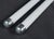 European Mid Century Milk Glass Double Arm Towel Rack For Sale - Image 4 of 7