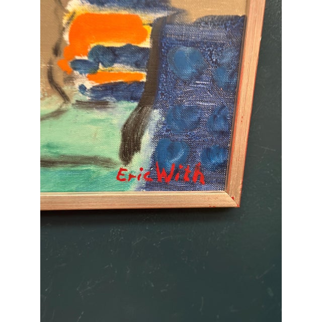 Eric With, Still Life with Flowers, 1950s, Oil Painting on Canvas, Framed For Sale - Image 5 of 17